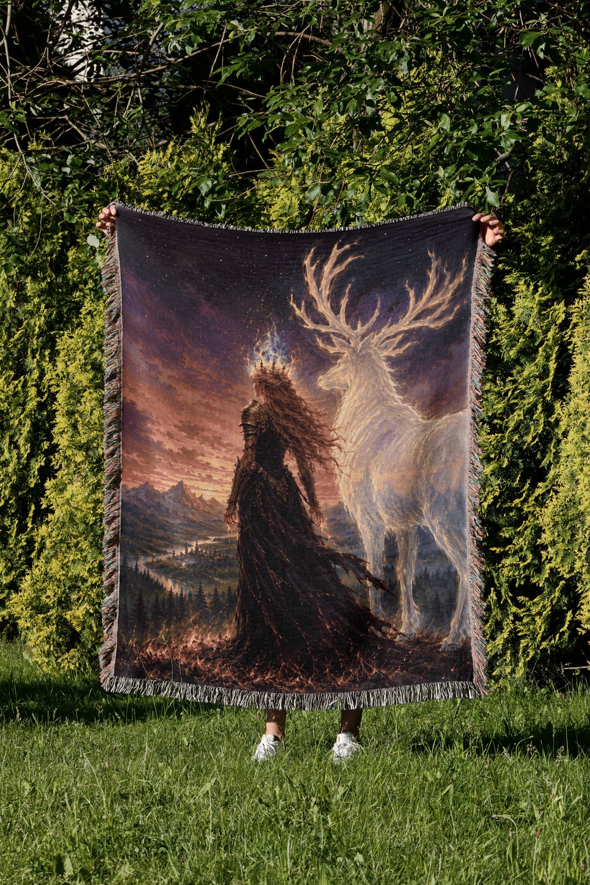Celestial Woven Throw Blanket
