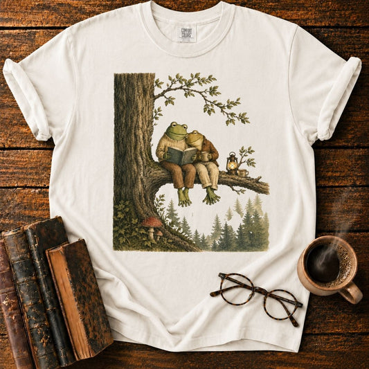 Frog Friends Reading Together T-Shirt
