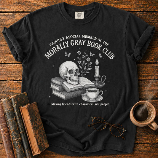 Morally Gray Book Club Crest T-Shirt