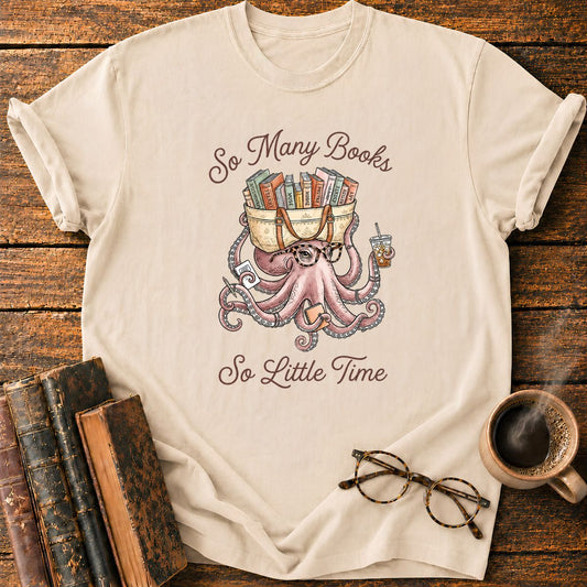 Octopus Many Books T-Shirt