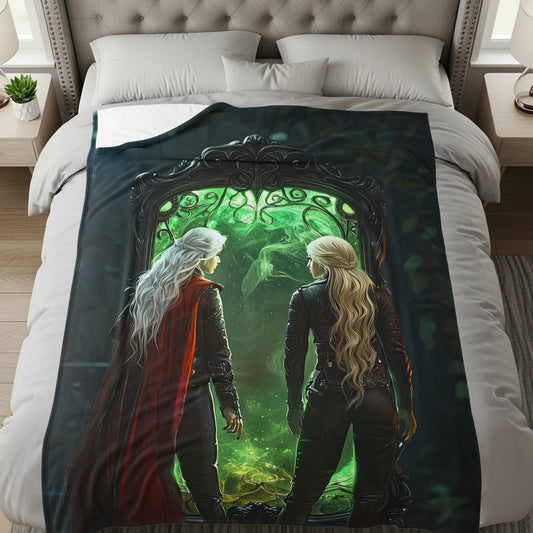 Throne of Glass Magical Mirror Velveteen Plush Blanket