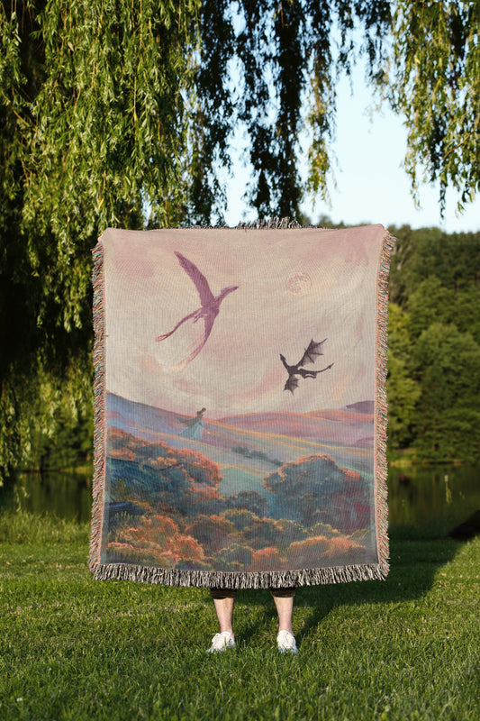Fourth Wing Woven Throw Blanket