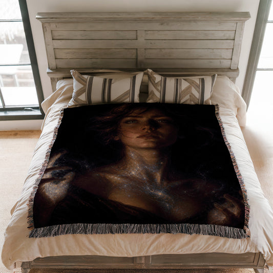 Cosmic Woven Throw Blanket