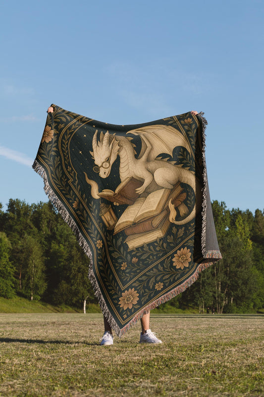 Scholar Dragon Reading Blanket