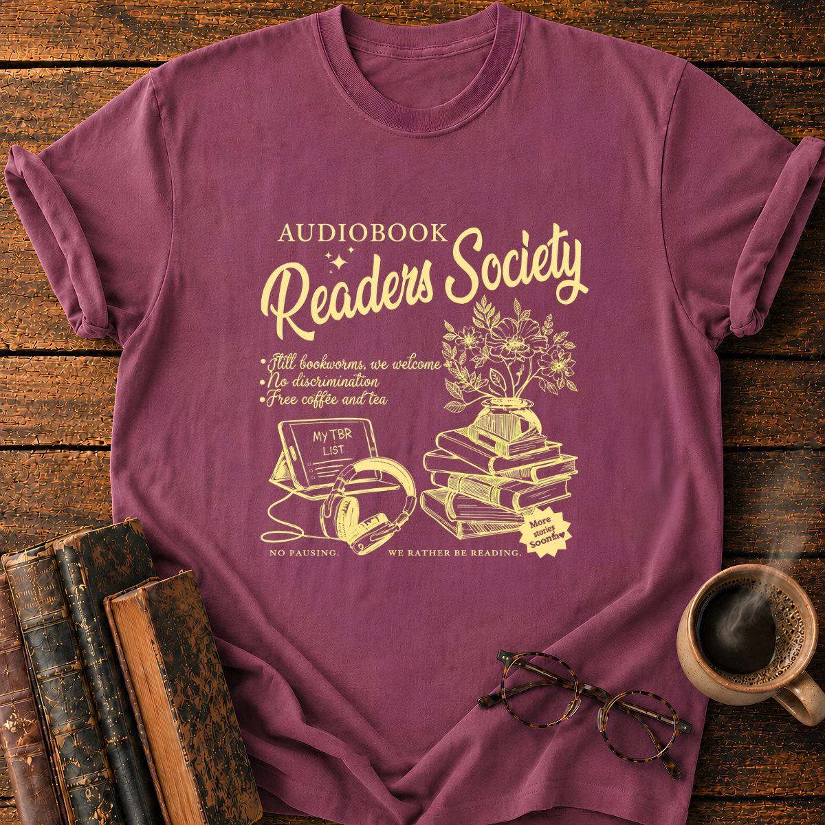 AUDIOBOOK Readers Society T-Shirt