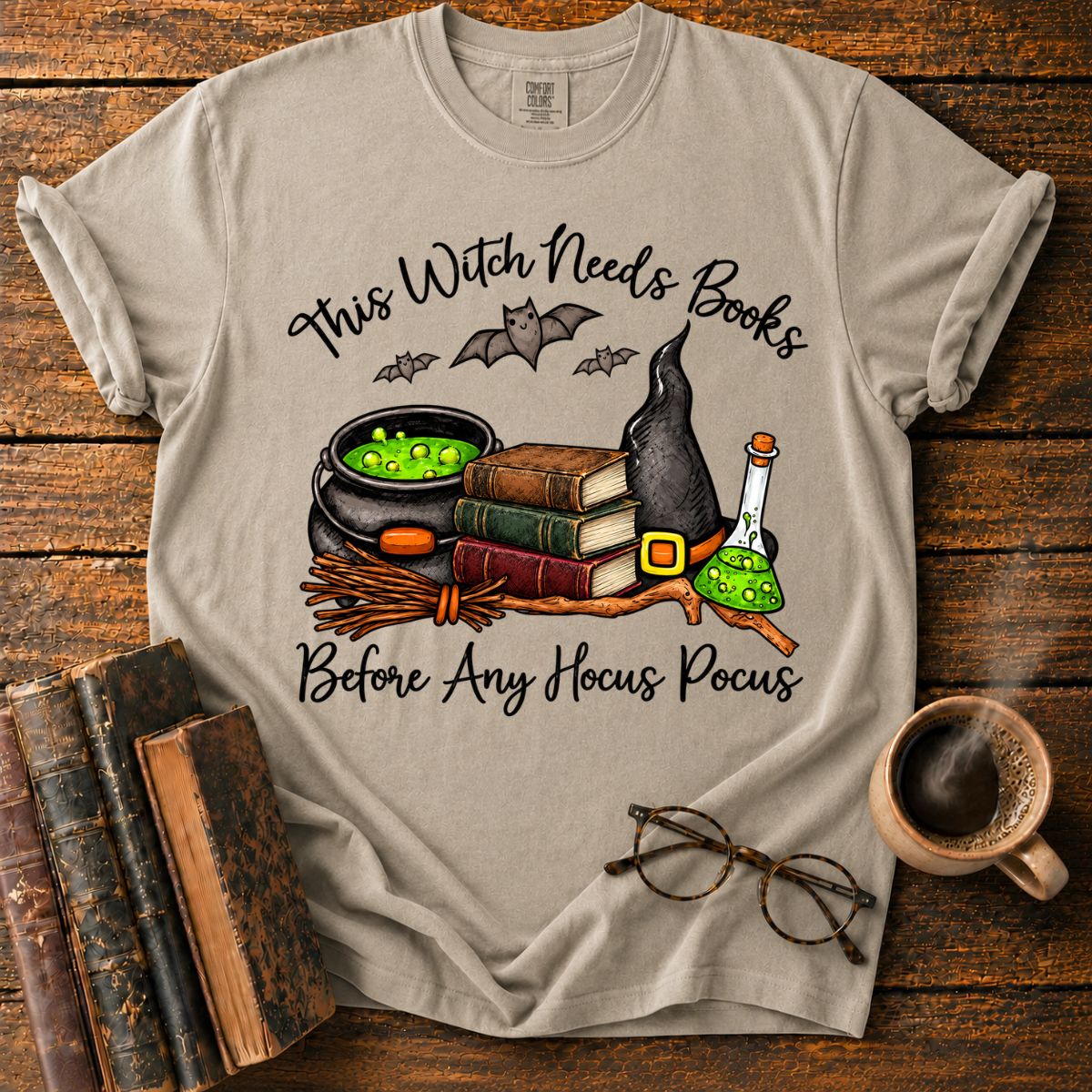 This Witch Needs Vintage Books T-Shirt