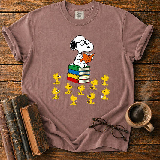 Snoopy’s Woodstock Study Circle T-Shirt