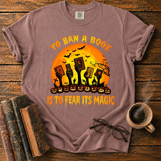 Zombie Hands Raise Haunted Books T-Shirt