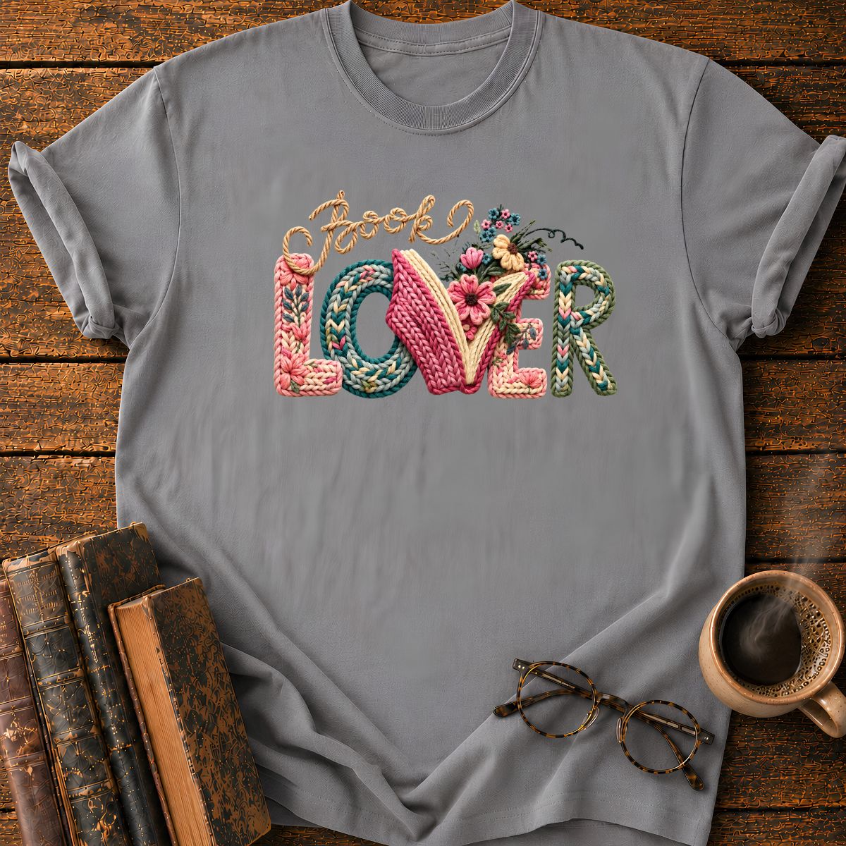 Book Lover in Bloom T-Shirt