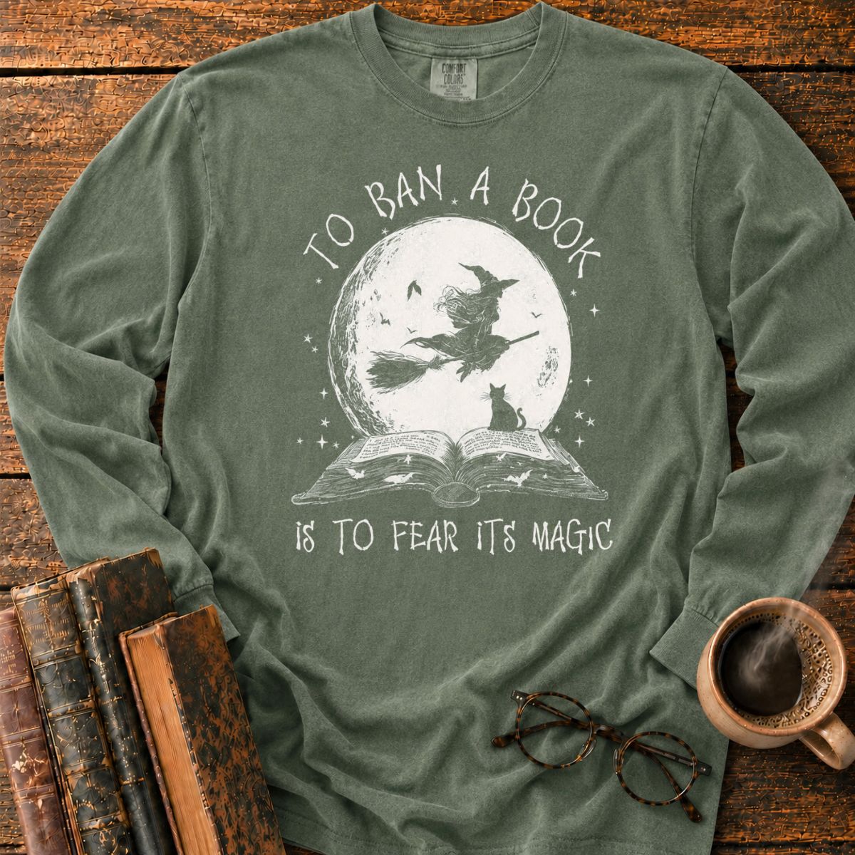 To Ban a Book’s Moonlit Magic Long Sleeve T-Shirt