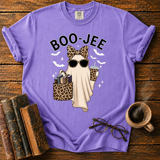 Boo-Jee Leopard Ghost Halloween T-Shirt