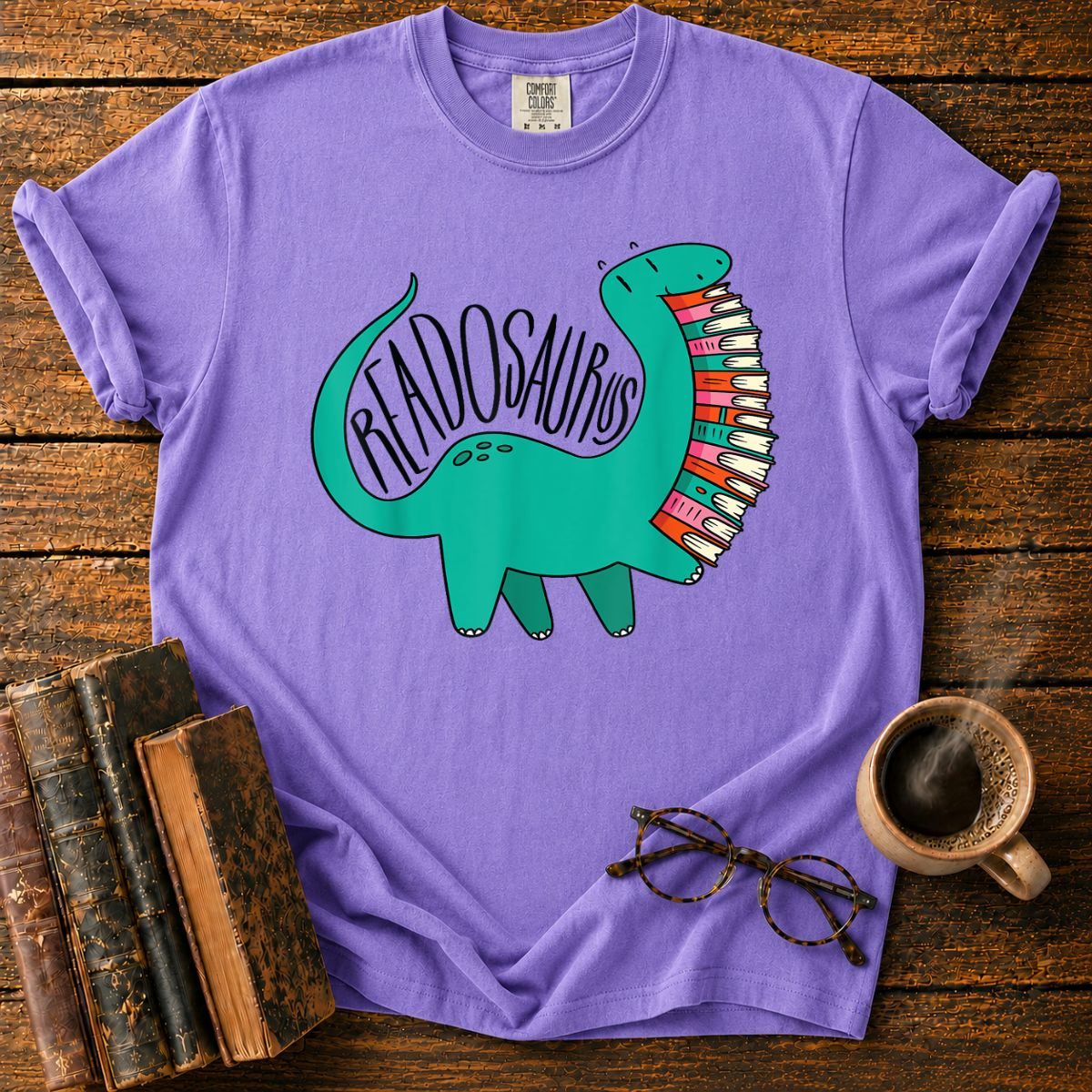 Funny Book Readosaurus T-Shirt