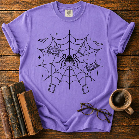 Spooky Spider Library T-Shirt