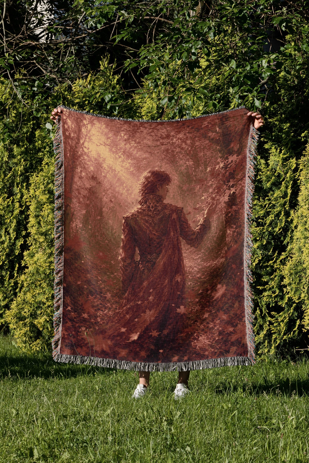 Ember Fall Woven Throw Blanket