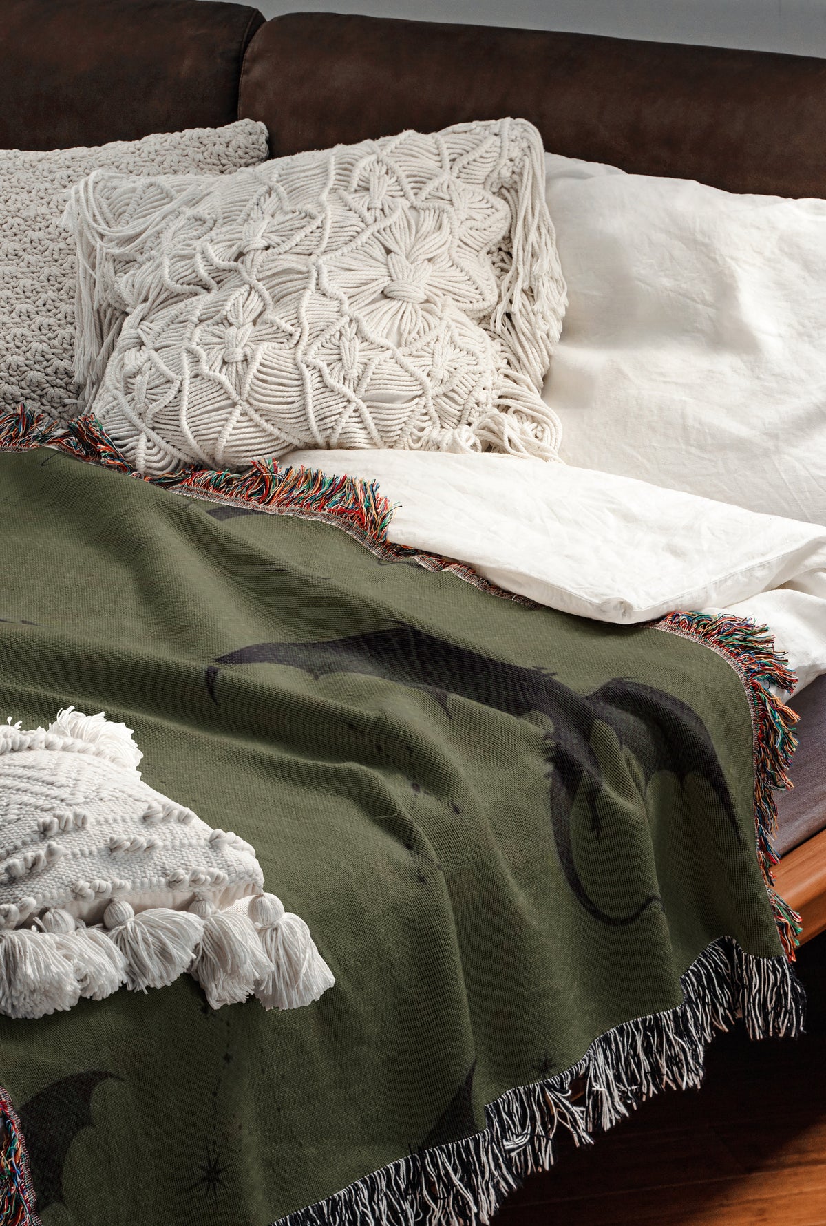 Dragon's Breath Woven Throw Blanket