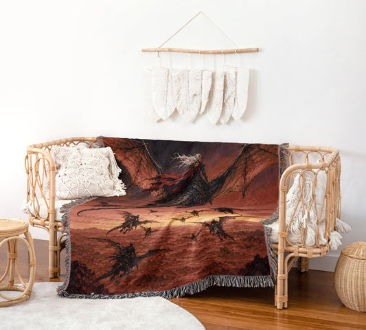 Wyverns Woven Throw Blanket