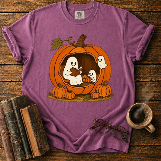 Cozy Ghosts in a Pumpkin House T-Shirt