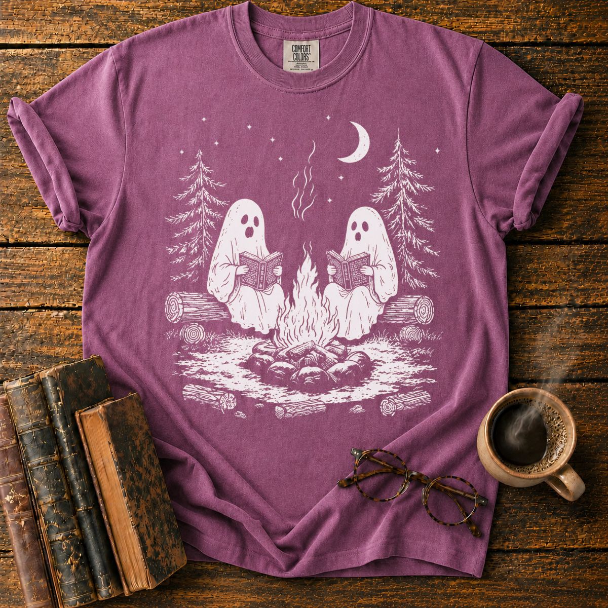 Ghostly Campfire Book Club T-Shirt