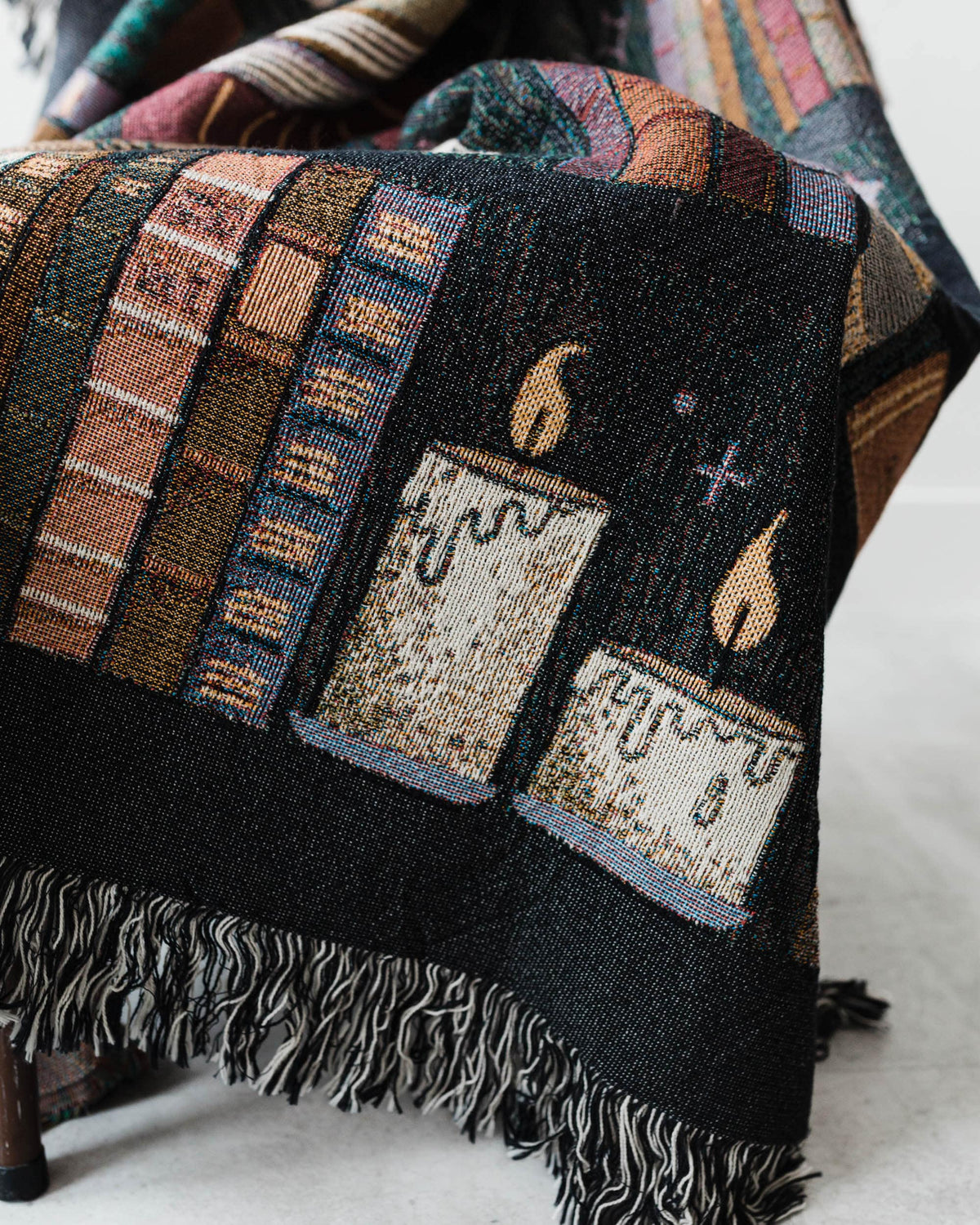 Witchy Bookshelf Woven Blanket