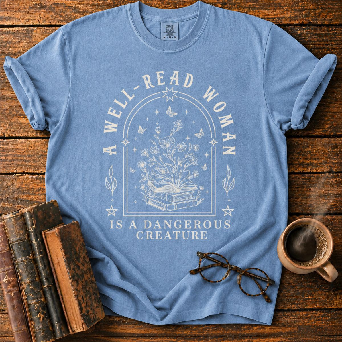 A Well-Read Woman’s Botanical T-Shirt
