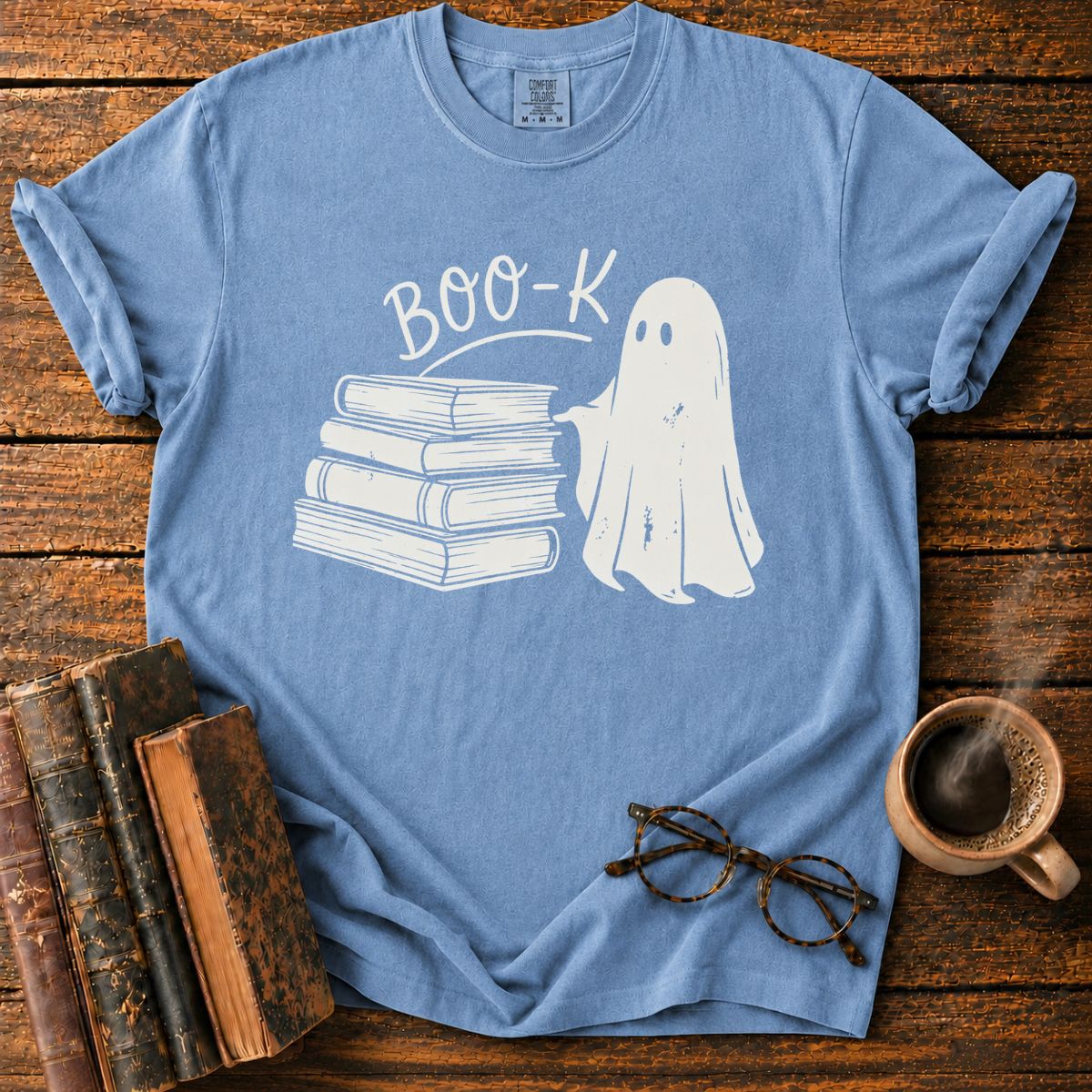 Vintage Boo-K Ghost and Books T-Shirt