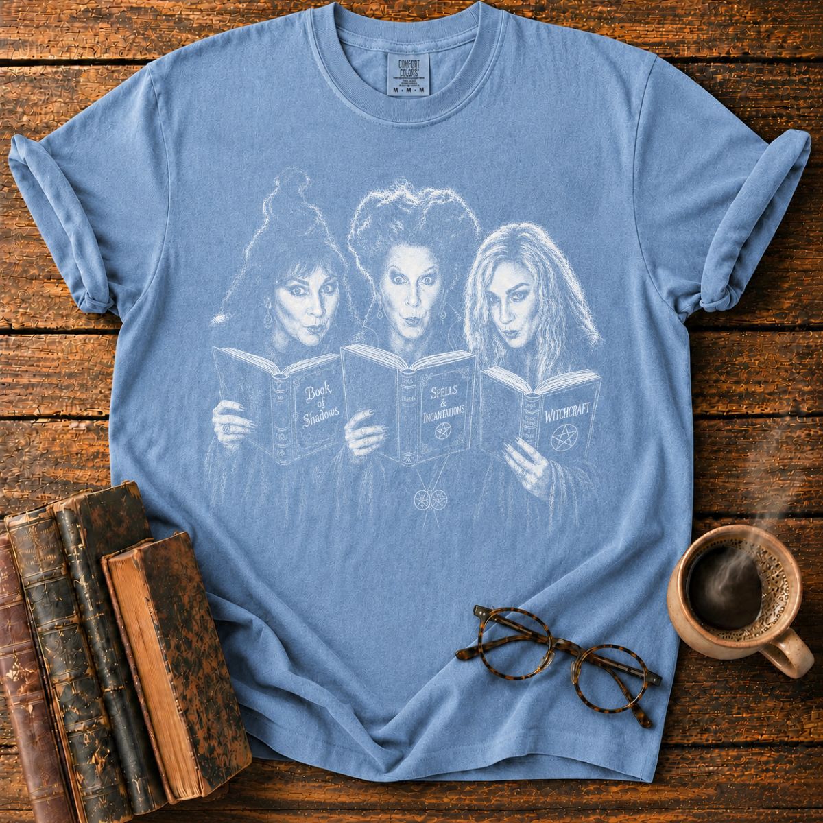 Three Witches and Their Grimoires T-Shirt