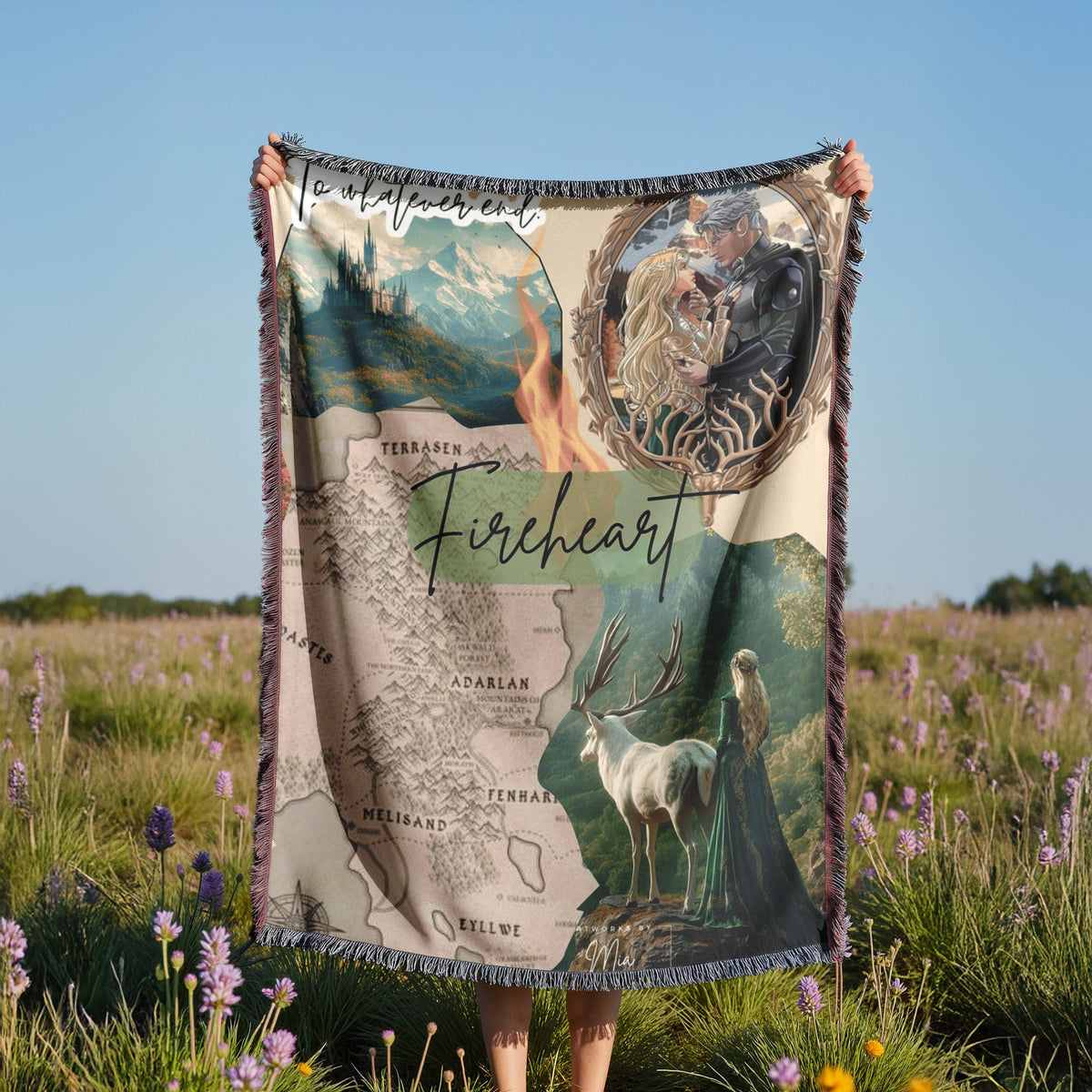 Fireheart Woven Throw Blanket