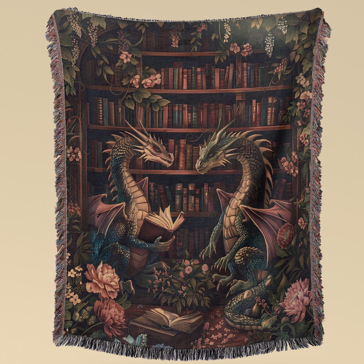 Dragon Love Library Blanket