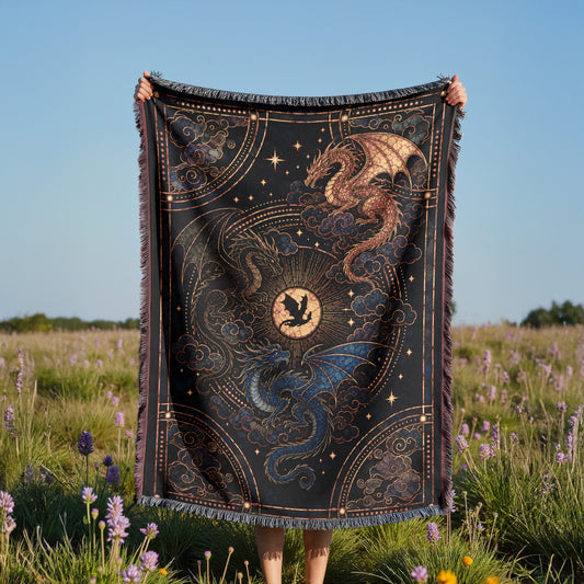 Fourth Wing Woven Throw Blanket