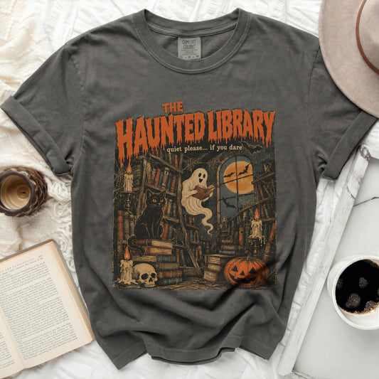 The Haunted Library Tee