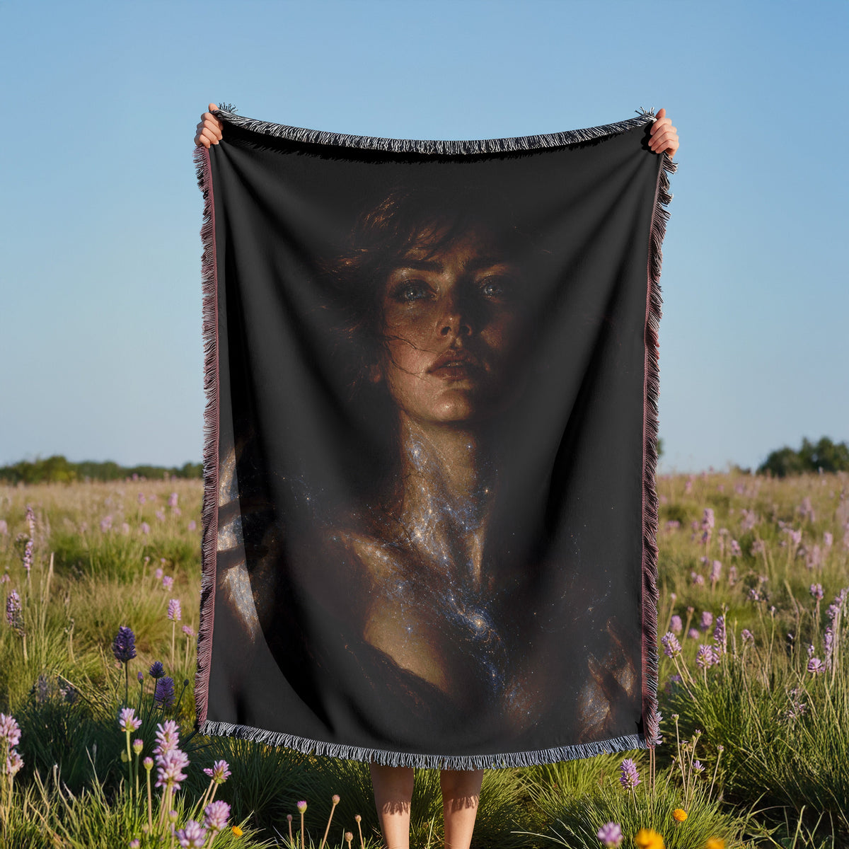 Cosmic Woven Throw Blanket