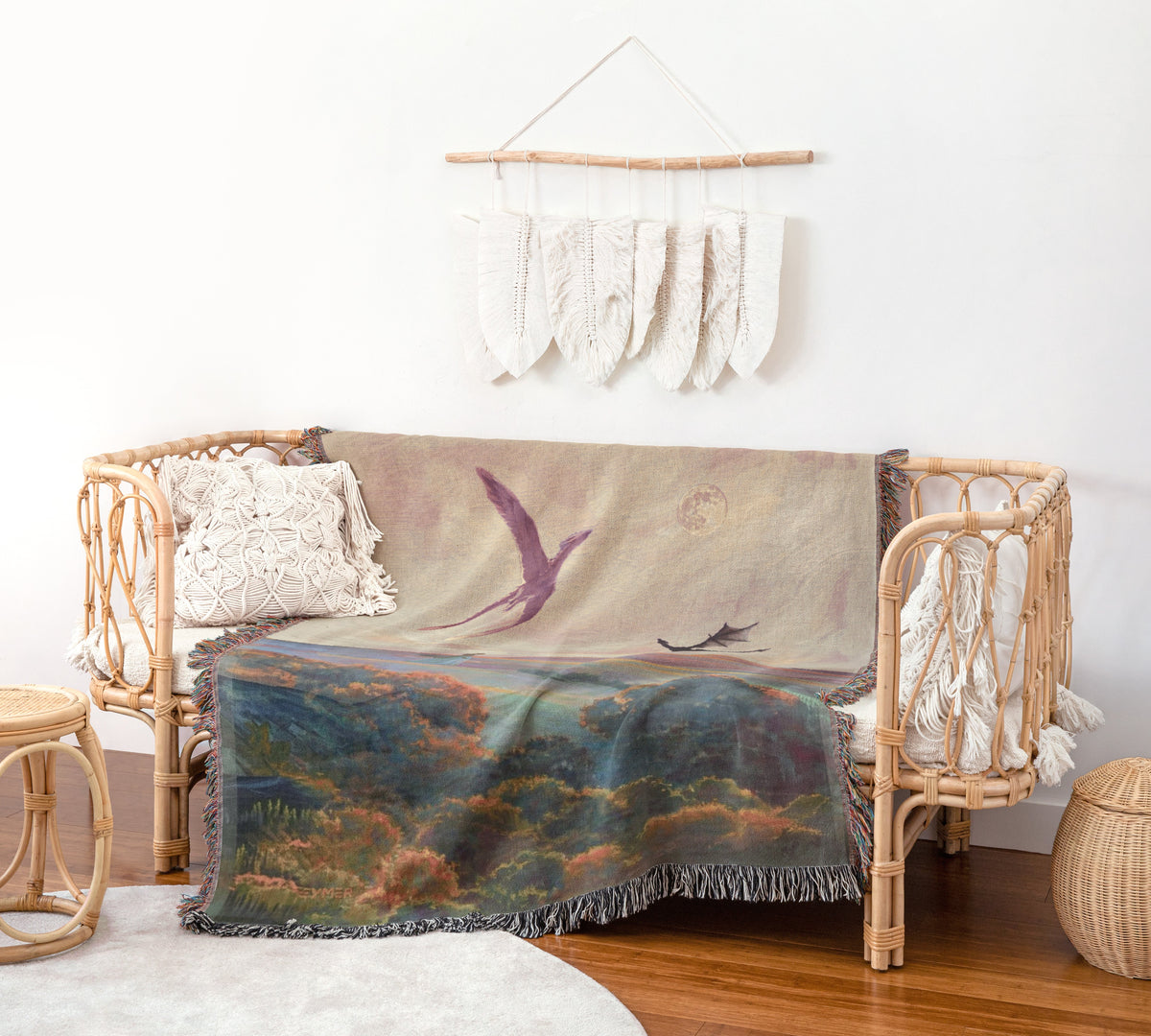 Fourth Wing Woven Throw Blanket
