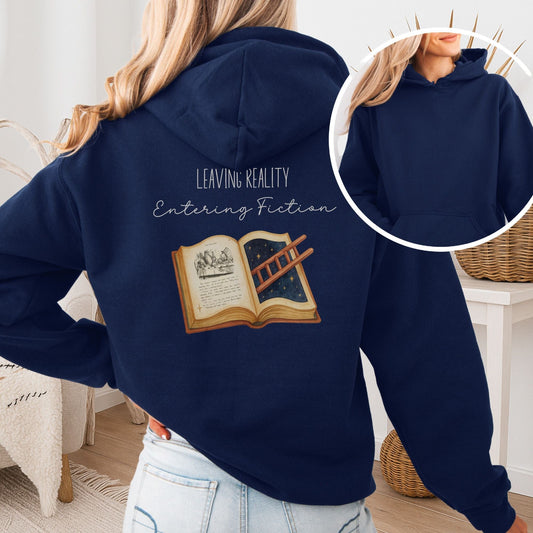 Entering Fiction Hoodie – Literary Escape Tee