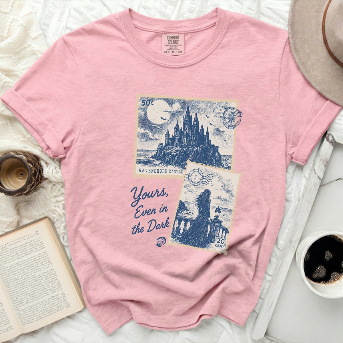Yours in the Dark Stamp Art Tee