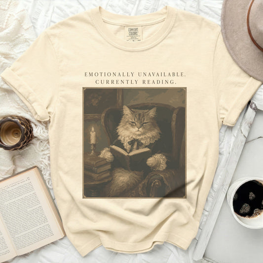 Unavailable Reader Cat Tee