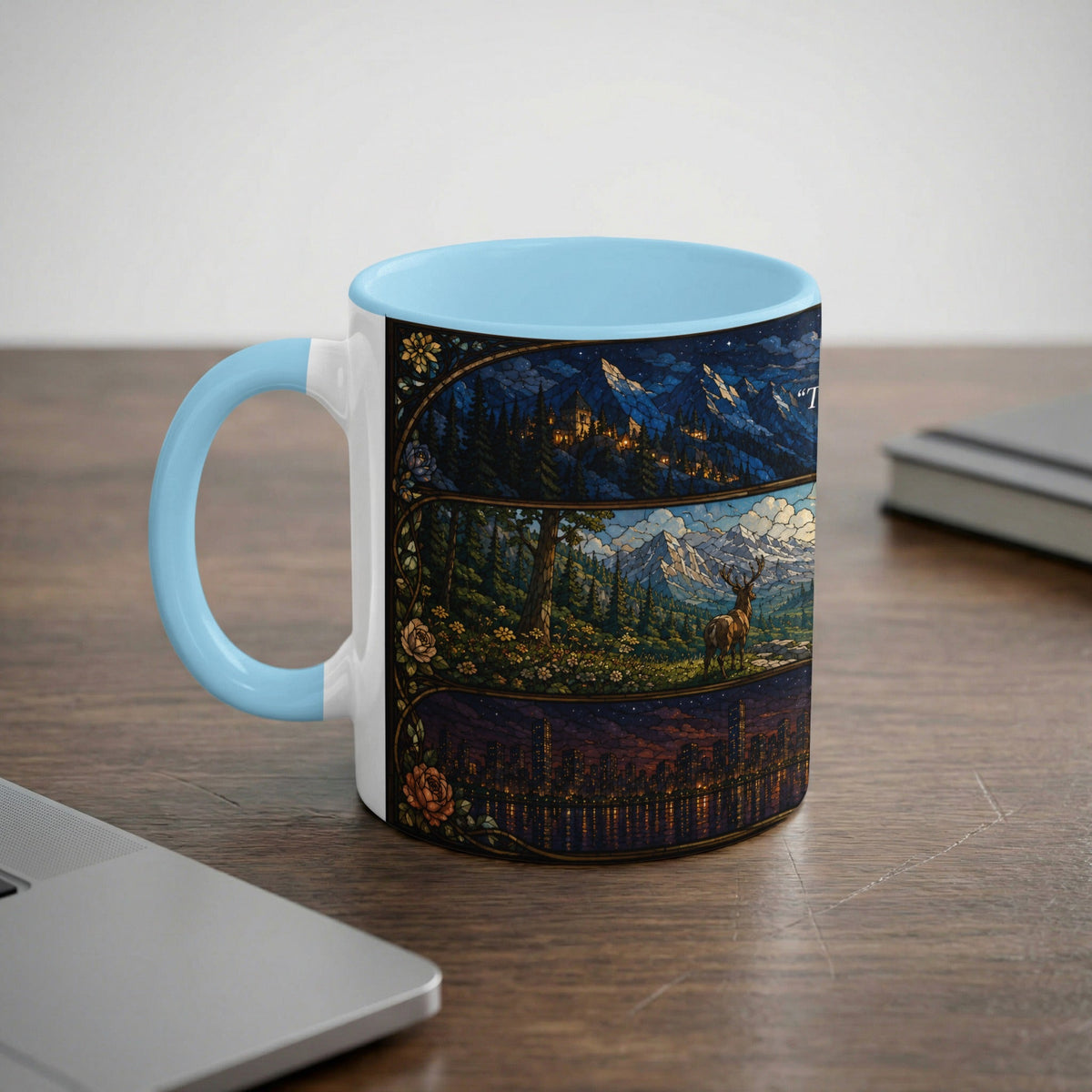 Stained Glass Maas Realms Mug