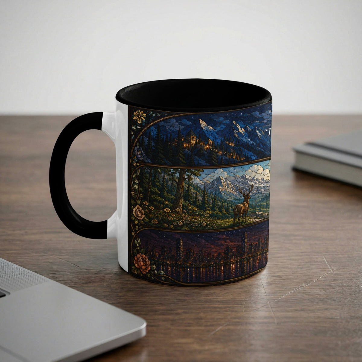 Stained Glass Maas Realms Mug