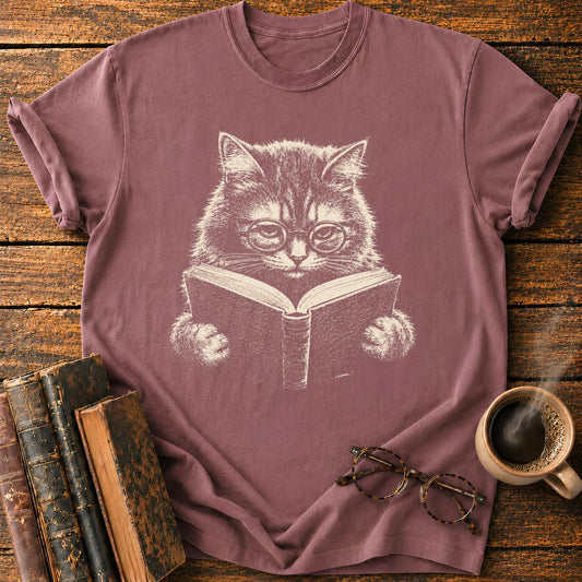 Bookish Cat T-Shirt