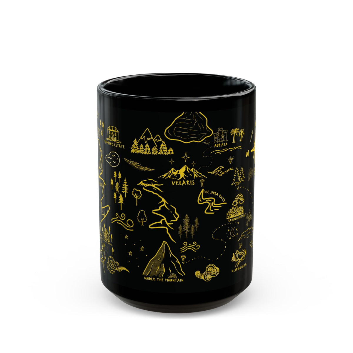 Black ACOTAR Map Mug
