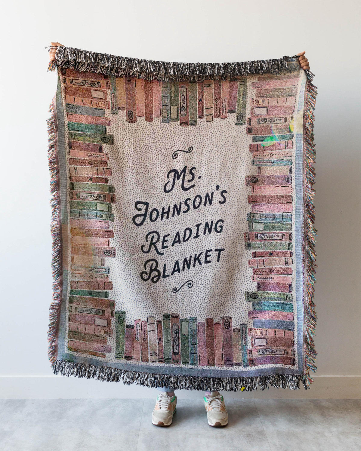 Mom's Reading Woven Throw Blanket