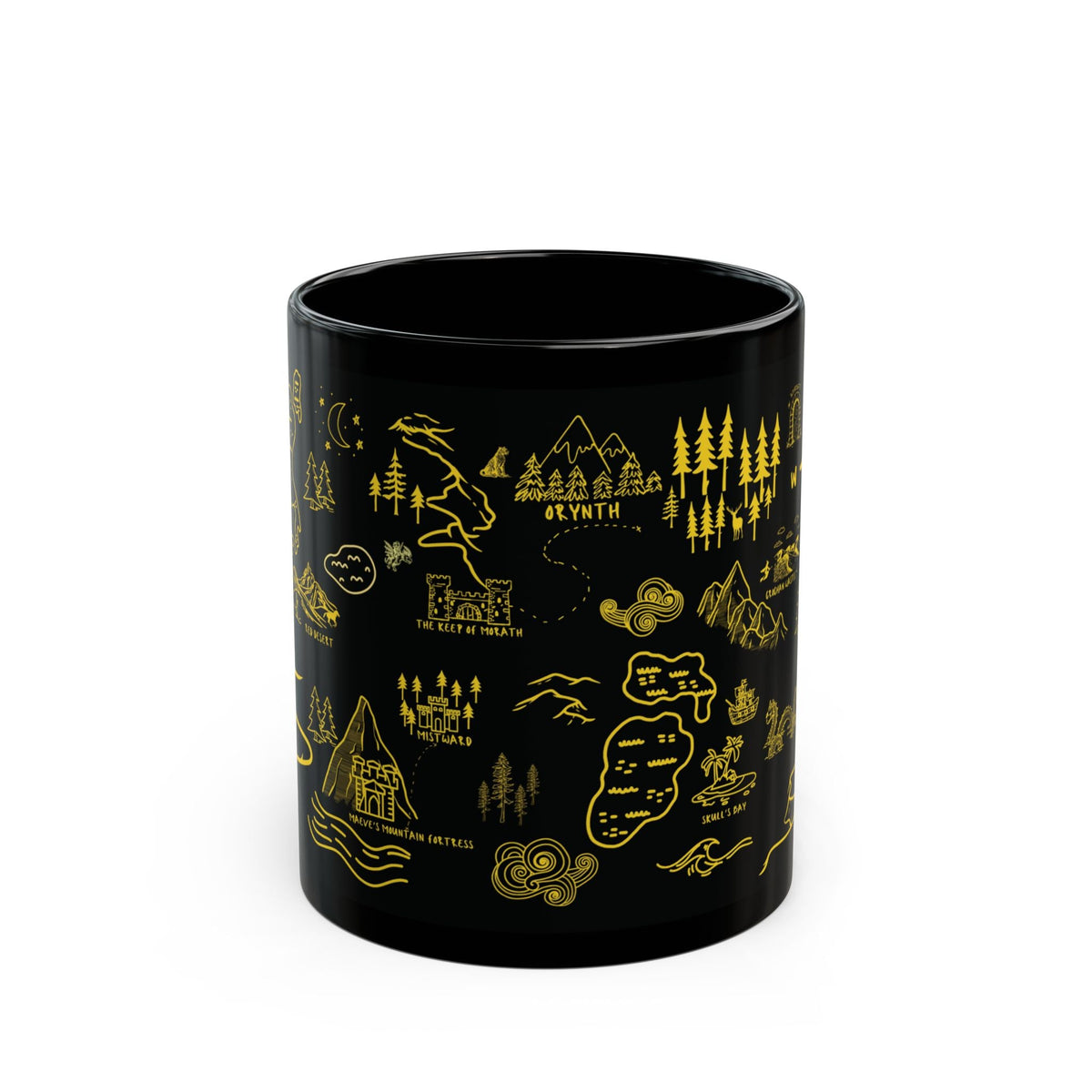 Black Throne of Glass Map Mug