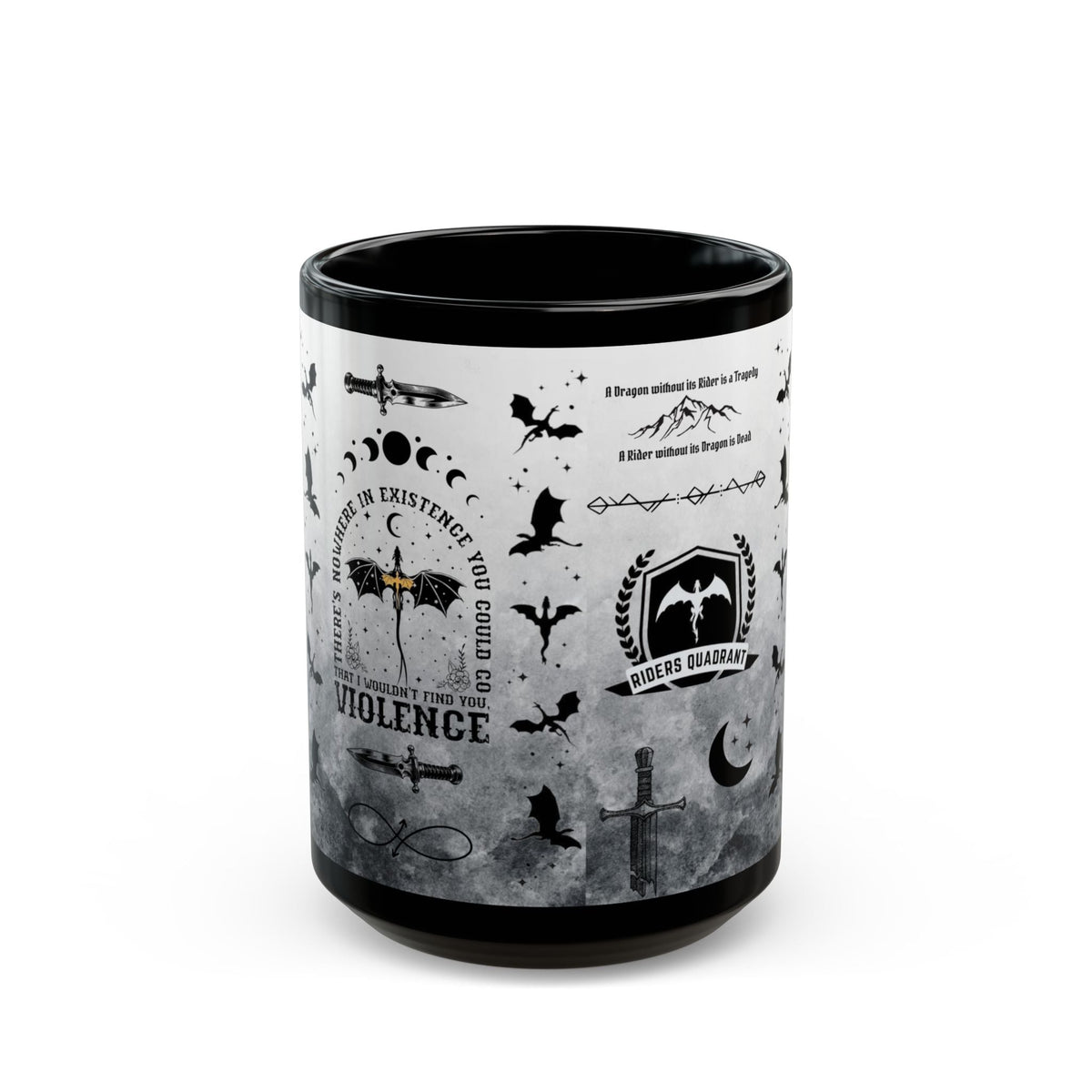Black Fourth Wing Mug