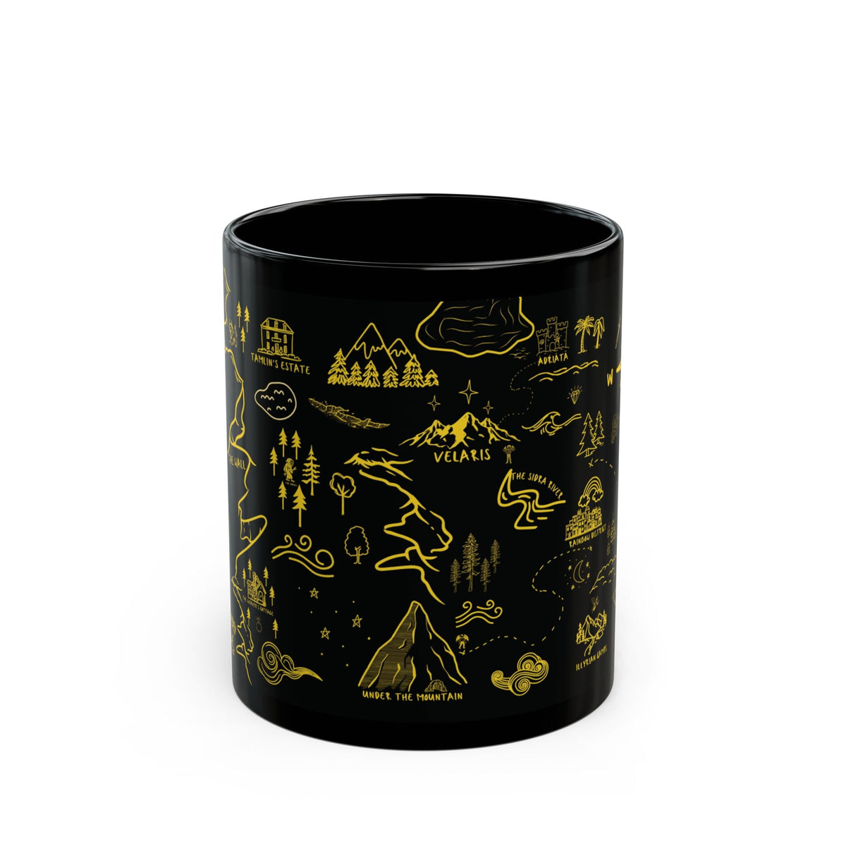 Black ACOTAR Map Mug