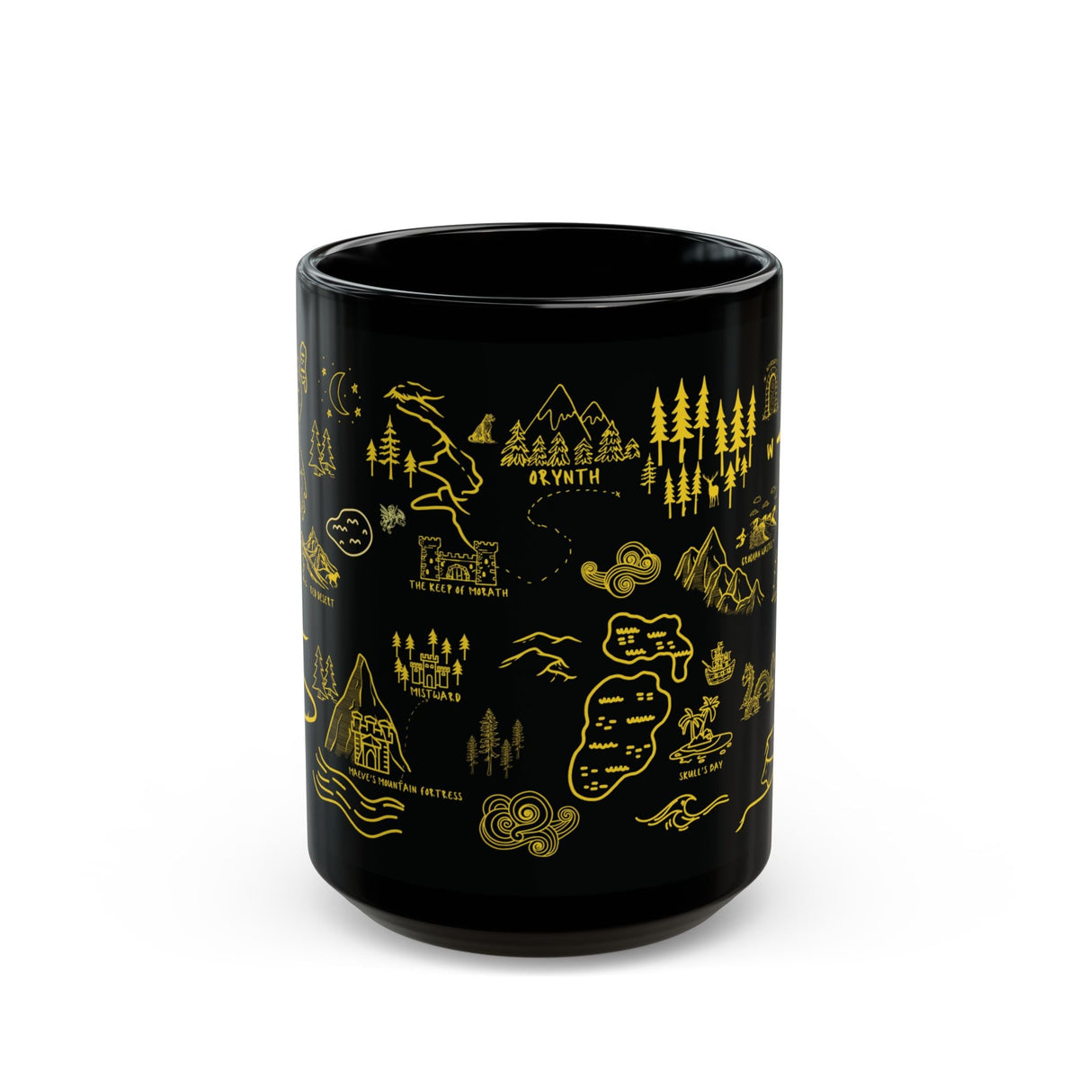 Black Throne of Glass Map Mug
