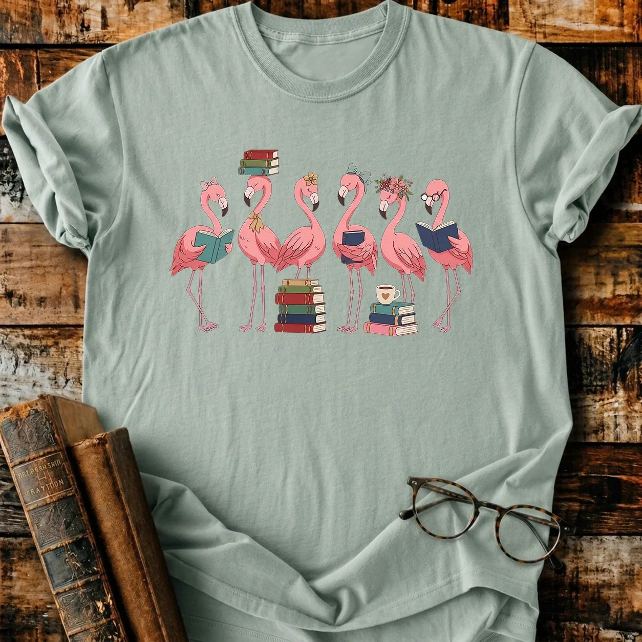 Flamingo Readers T-Shirt