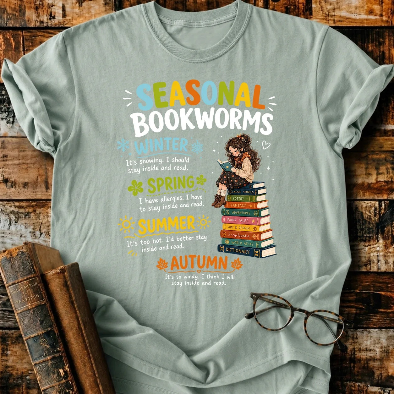 Seasonal Bookworms T-Shirt