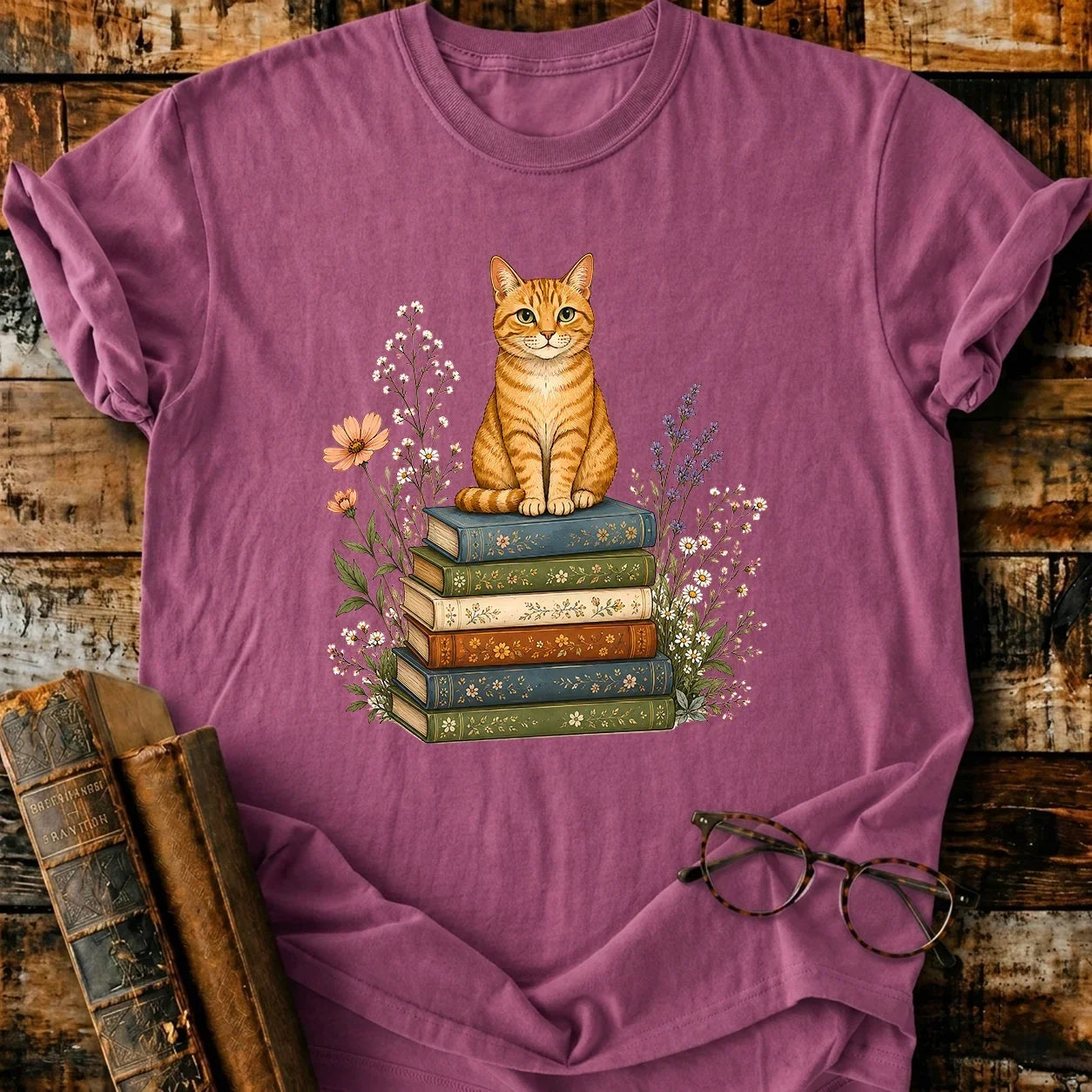 Books & Whiskers T-Shirt