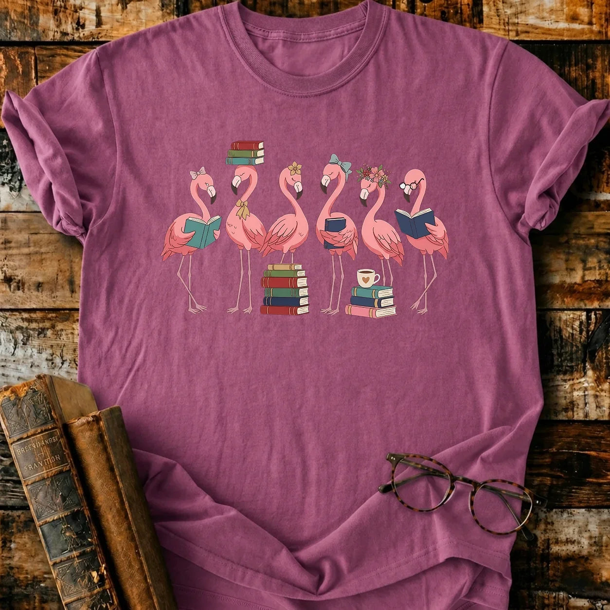 Flamingo Readers T-Shirt