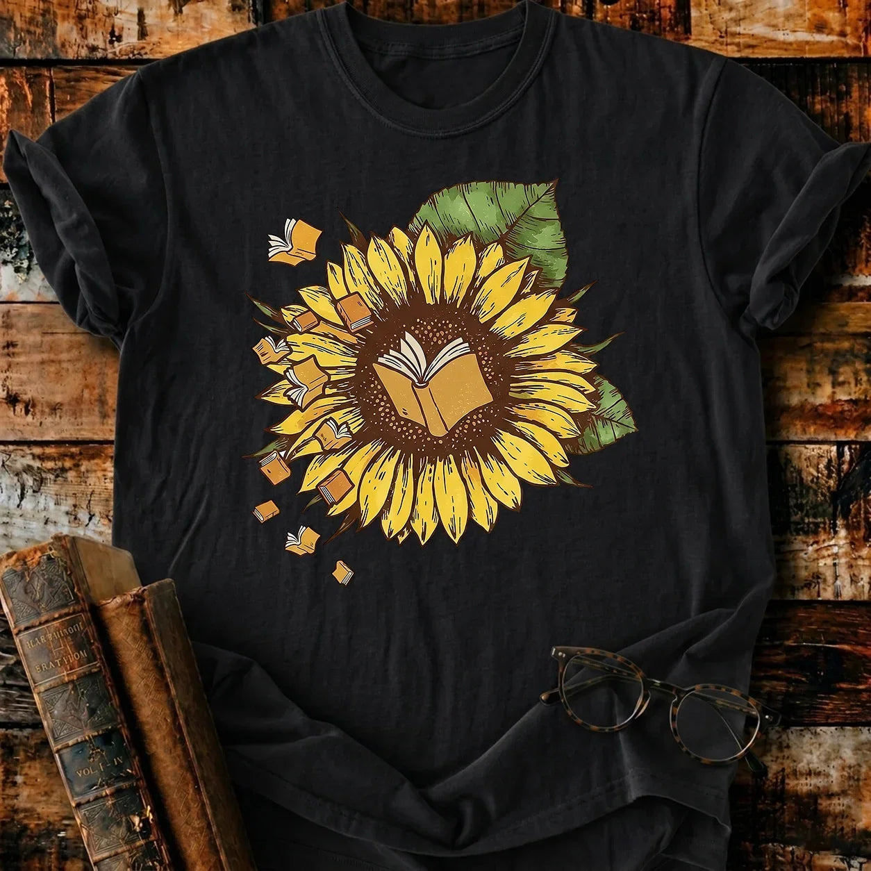 Book Sunflower T-Shirt