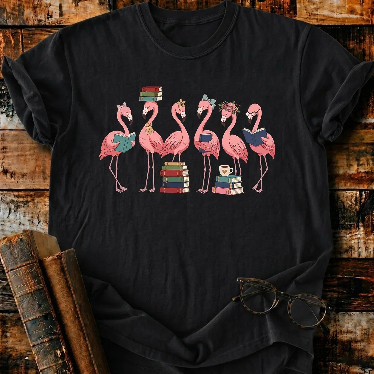 Flamingo Readers T-Shirt